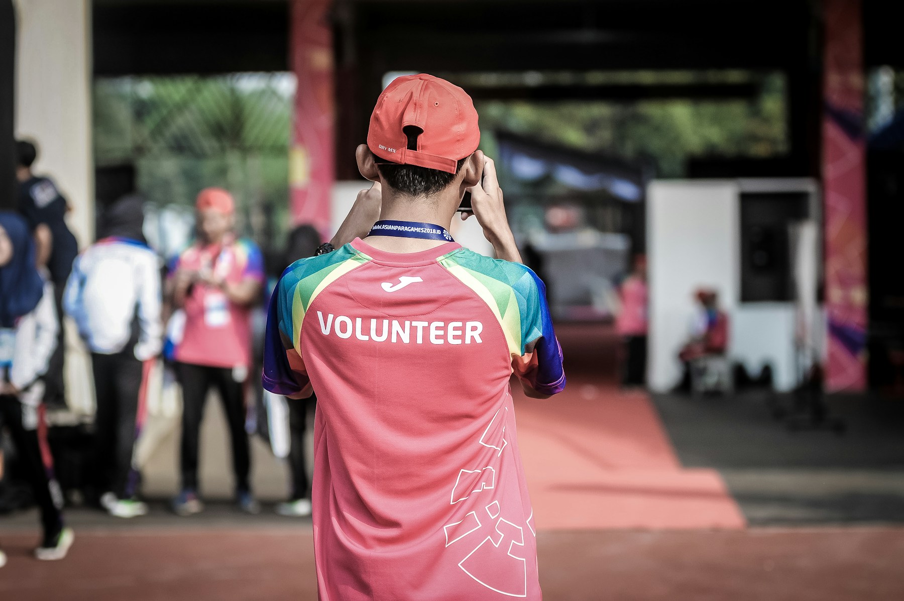 Volunteers working together in their community